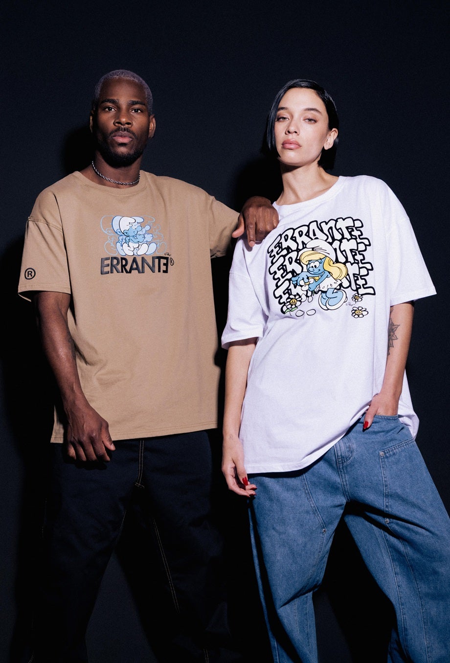 Polera Manga Corta Pitufos Chilly Beige ERRANTE